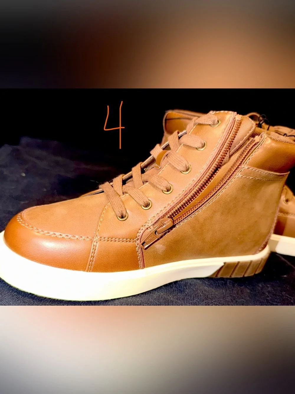 Boys Sonoma High-Top Casual Sneakers in Brown size 4